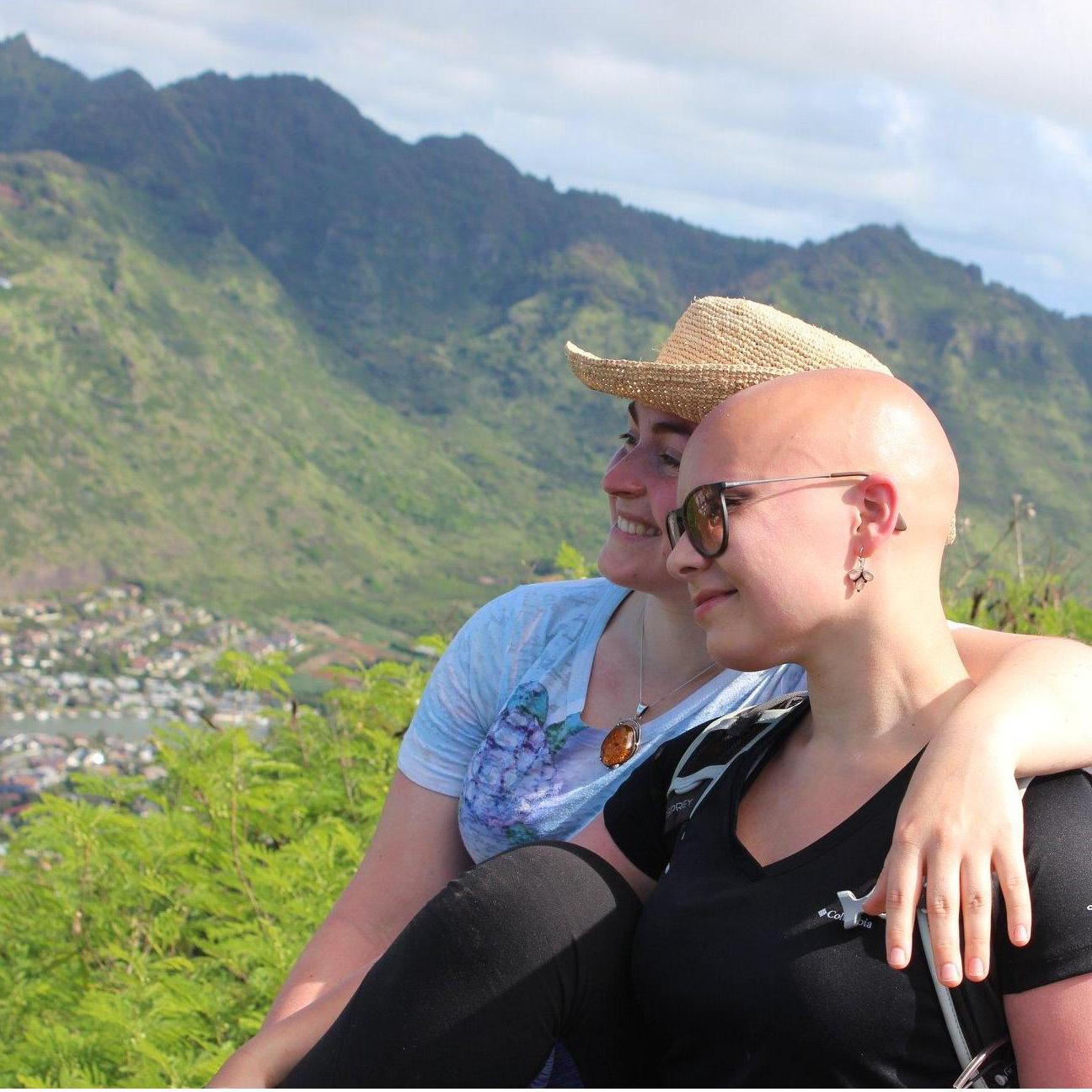 Enjoying the view from atop Koko Head--a brutal hike that's completely worth it.