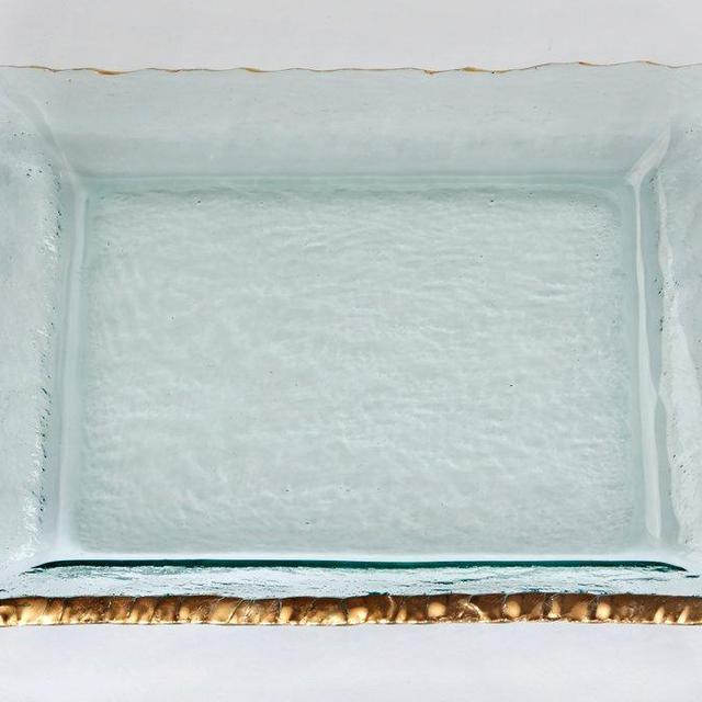 Annieglass ~ Edgey ~ 12" Square Platter