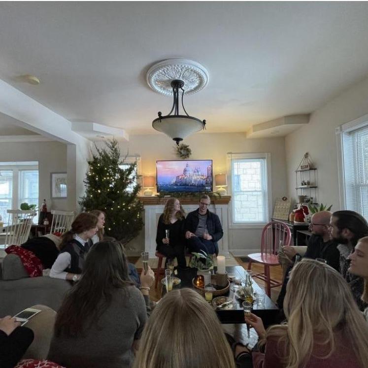 Sharing our engagement story with fam and friends. :)