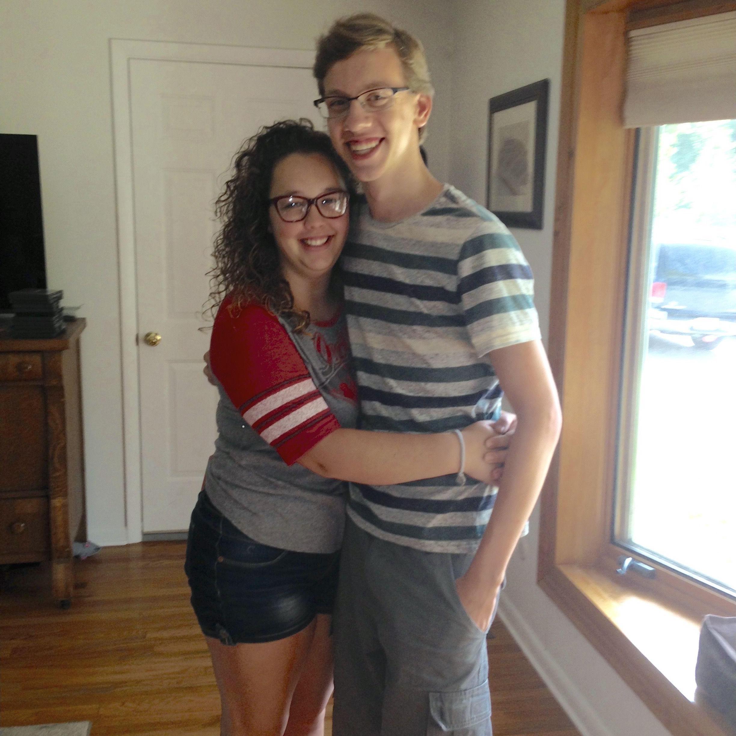 Last photo before leaving for college