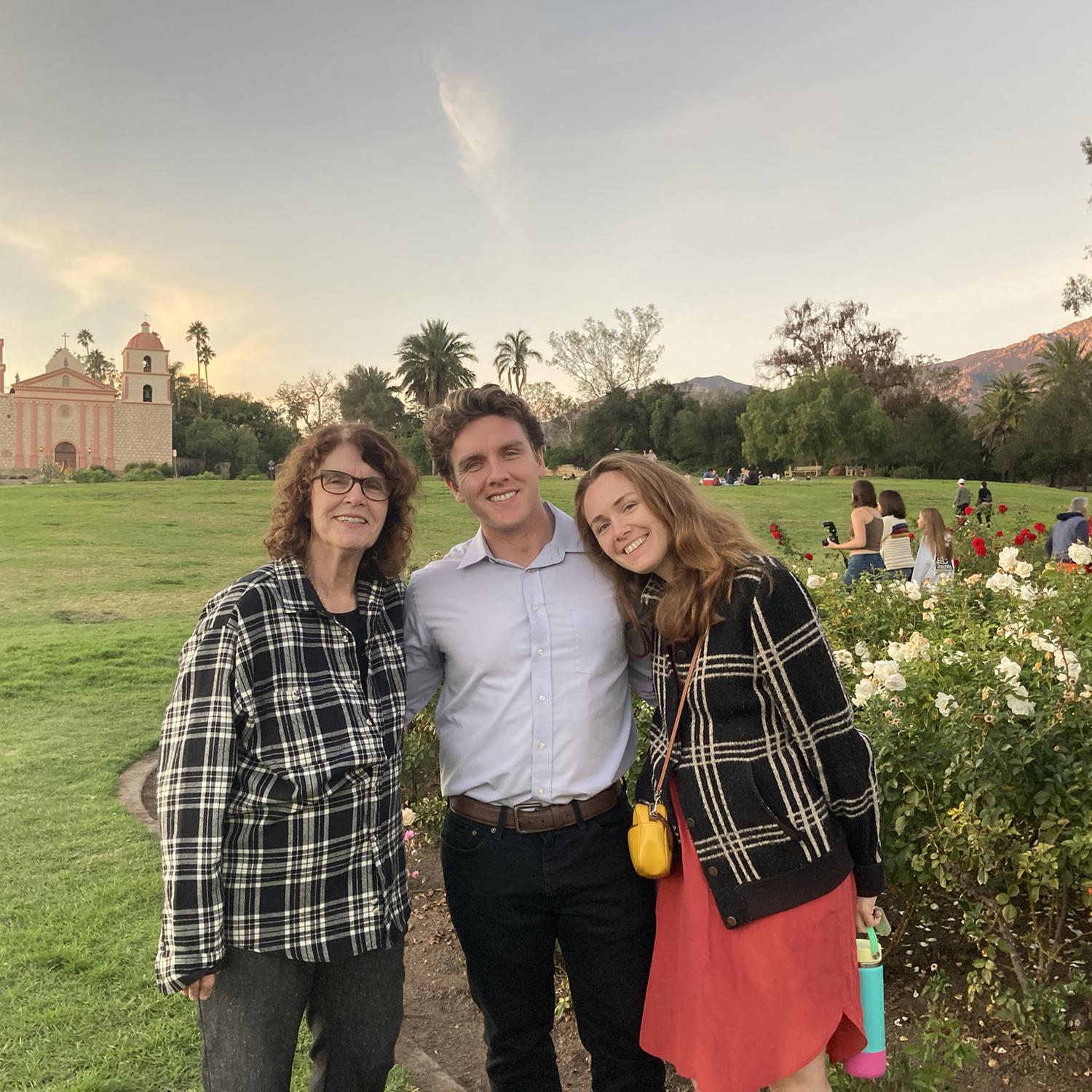 Thanksgiving in Santa Barbara with Julia's Mom Nancy and brother Mark