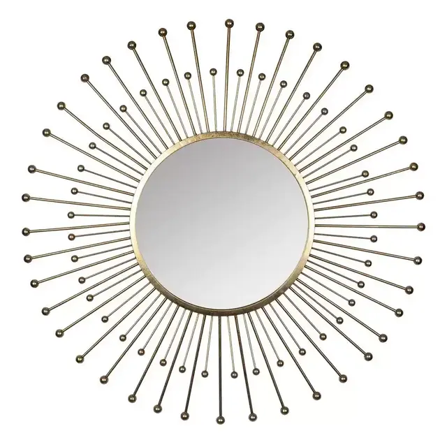 Boho 35 in. Round Vera Wall Mirror