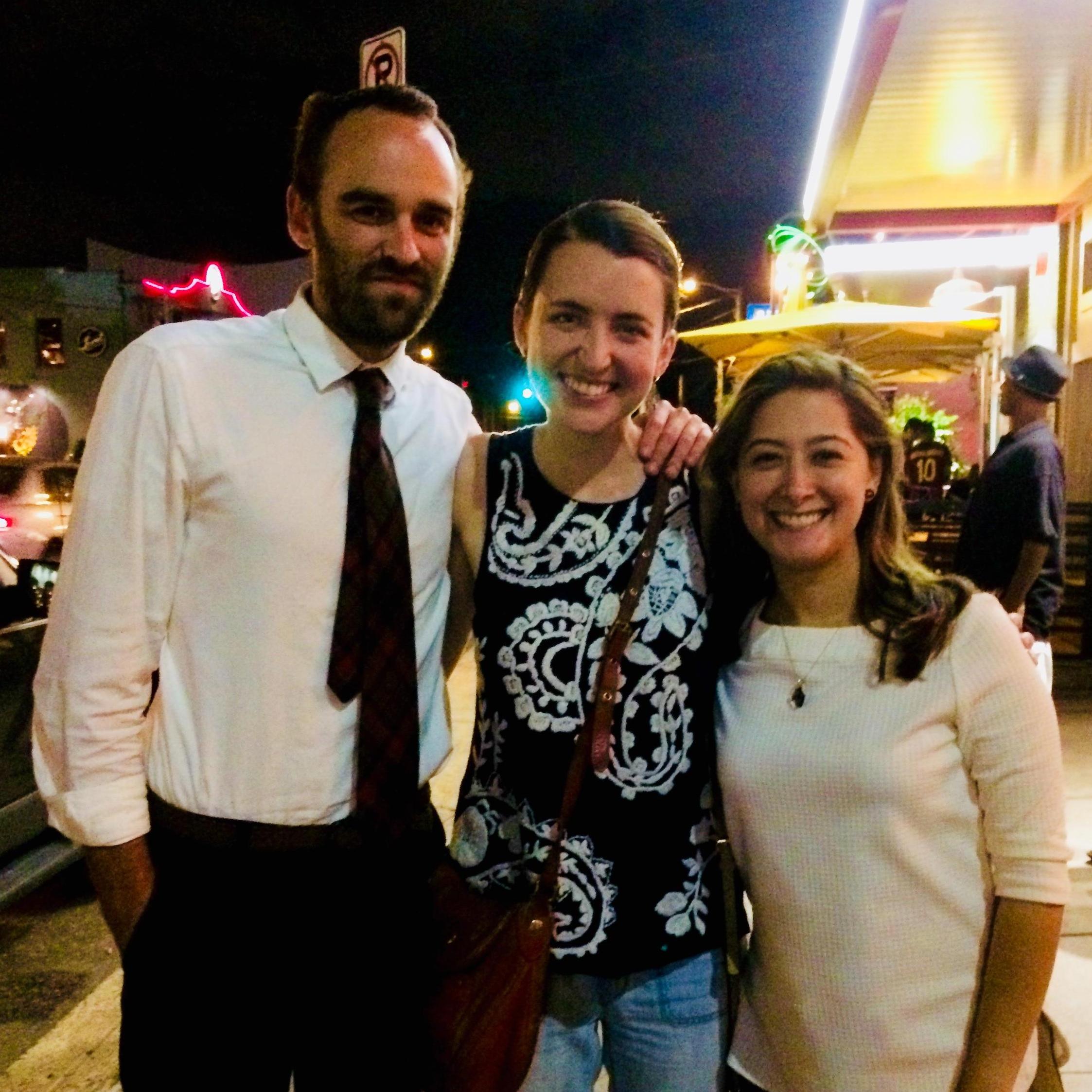 With our match-maker and Claire's co-resident, Rocio Diaz.