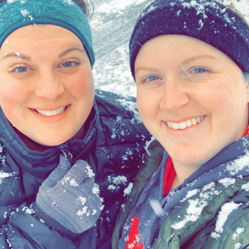 First true snow day in 2020. We spent hours outside having snowball fights and sledding. Katie about killed herself sledding right into a wooden garden box.