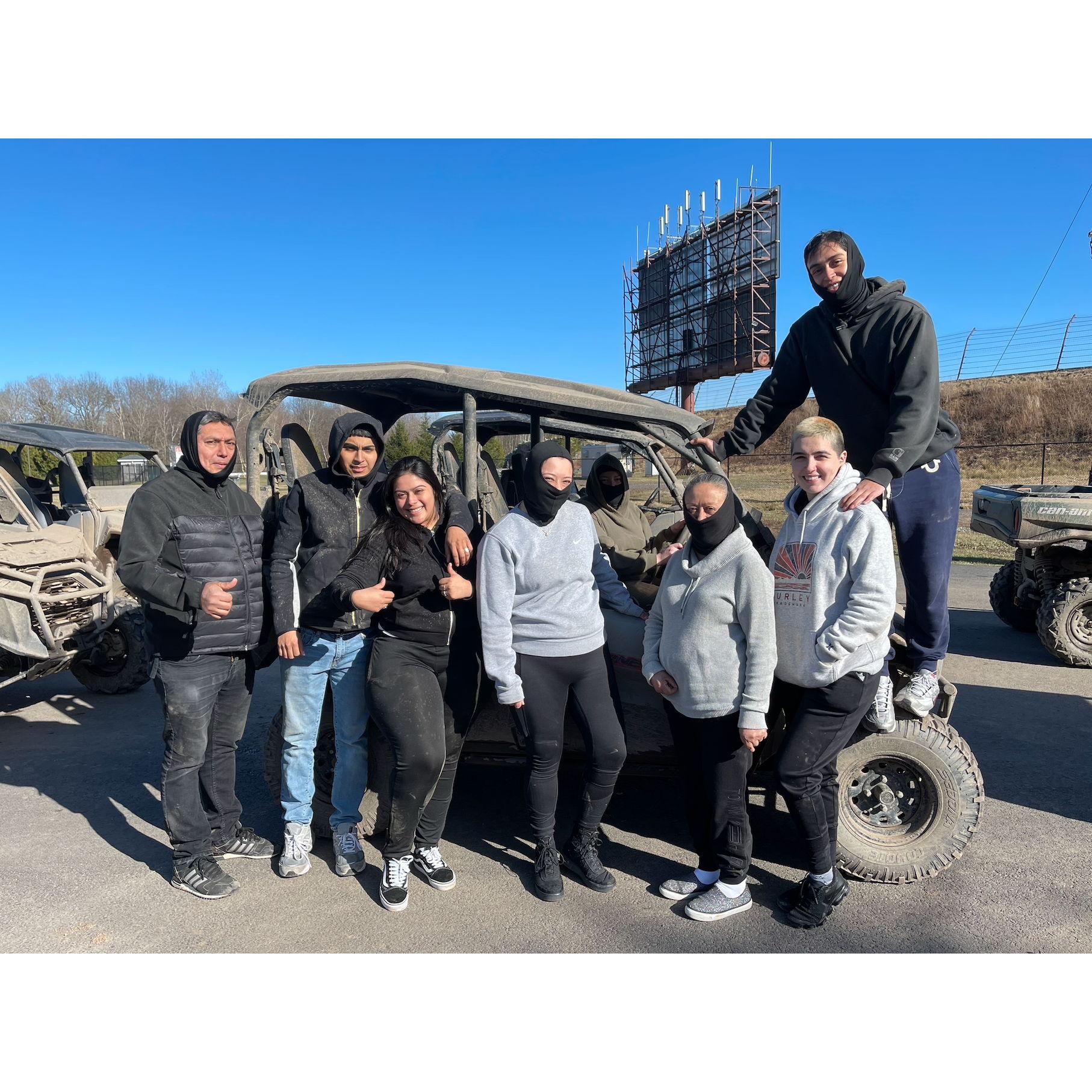 April 2022: Offroading for Chelsea's 18th Birthday in PA.
Memo, Deandre, Chelsea, Shirley, Alexa, Kika, Anna & Alexis