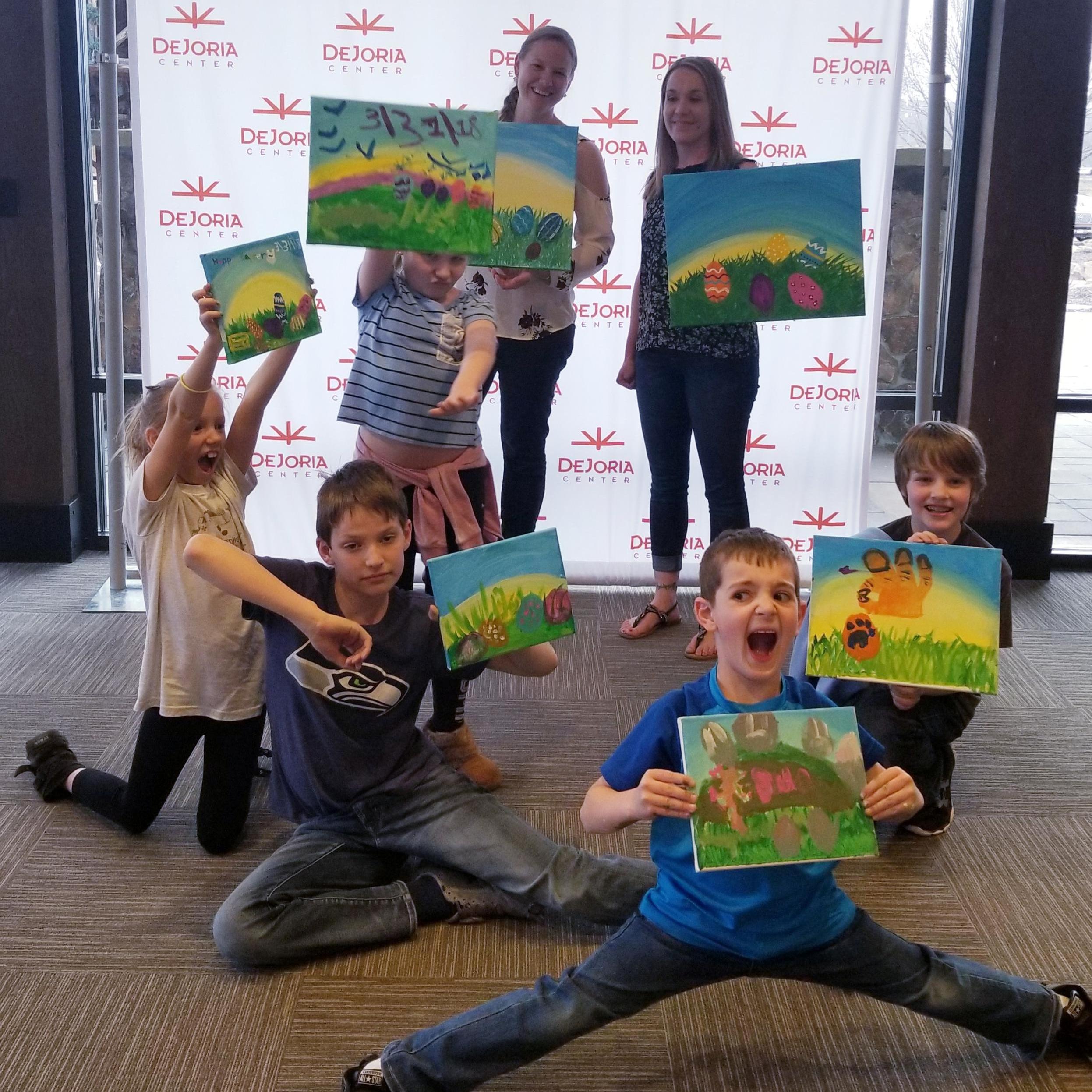 Natalie and Jennifer took the kids painting - Spring 2018