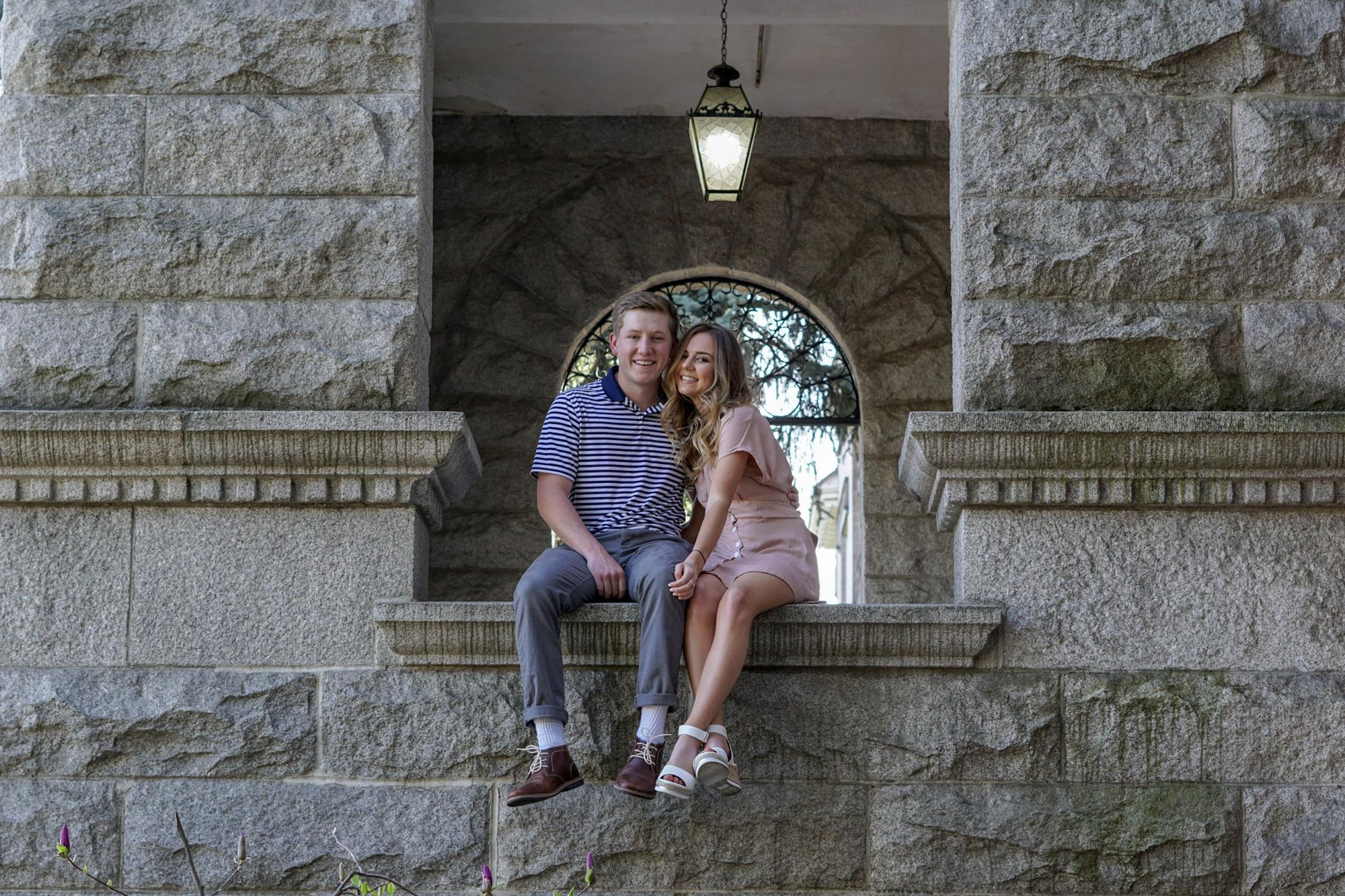Took Senior Pictures at Gonzaga together in front of College Hall! Spring 2019