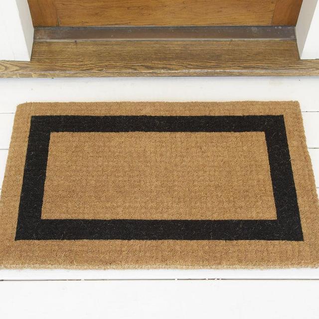 Picture Frame Extra-Large Doormat, 30 x 48", Black