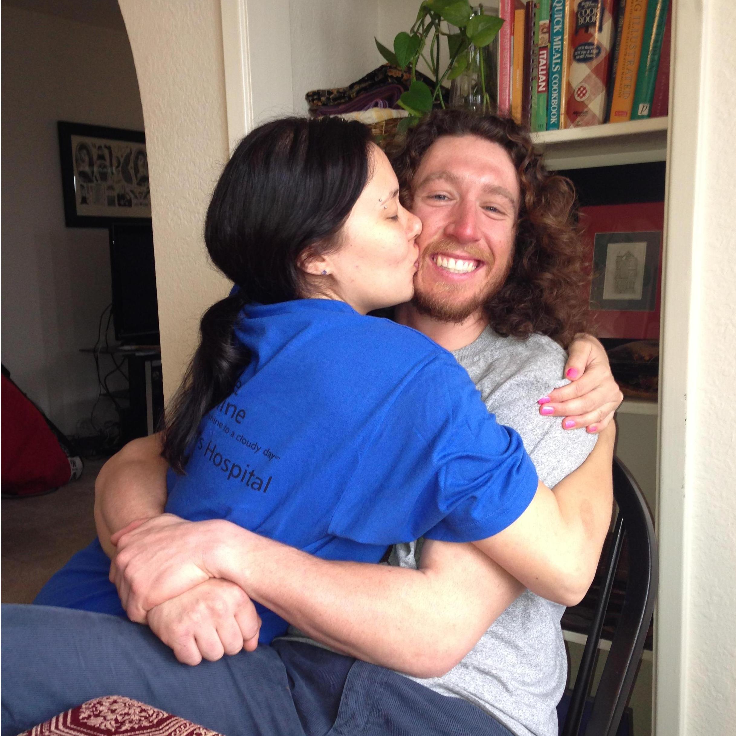 When Ryan surprised Emi in SF for her birthday - 2013
