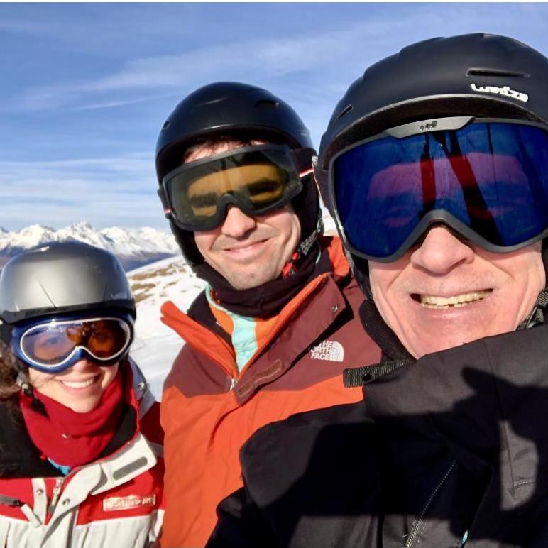 January 2020: Skiing on the pre-alps with Davide's dad, Andrea
