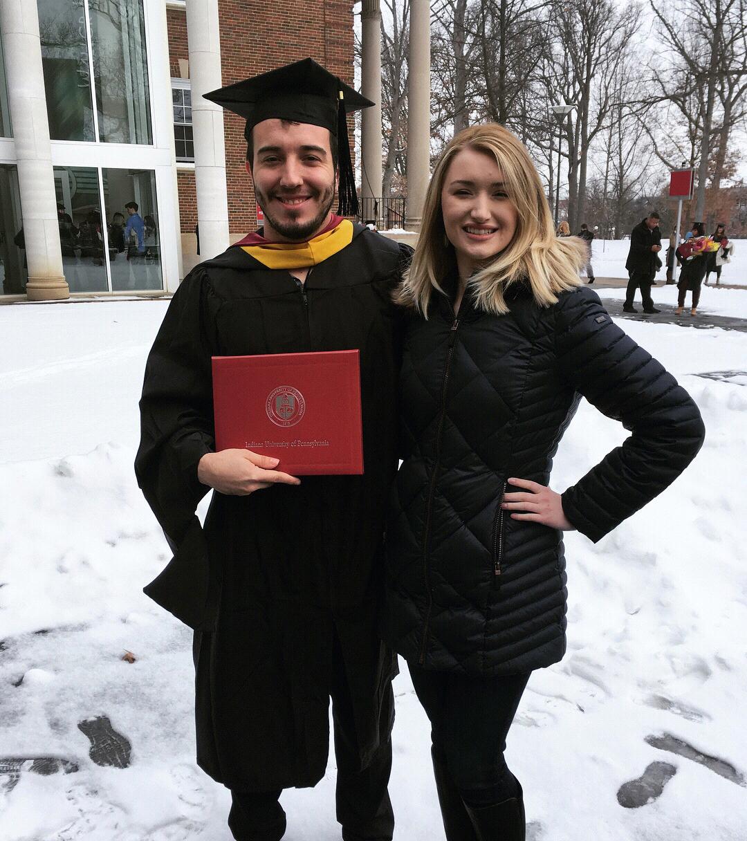 Will graduated with his master's degree.