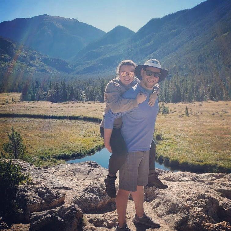 Kyle's 1st time hiking up the East Inlet Trail.