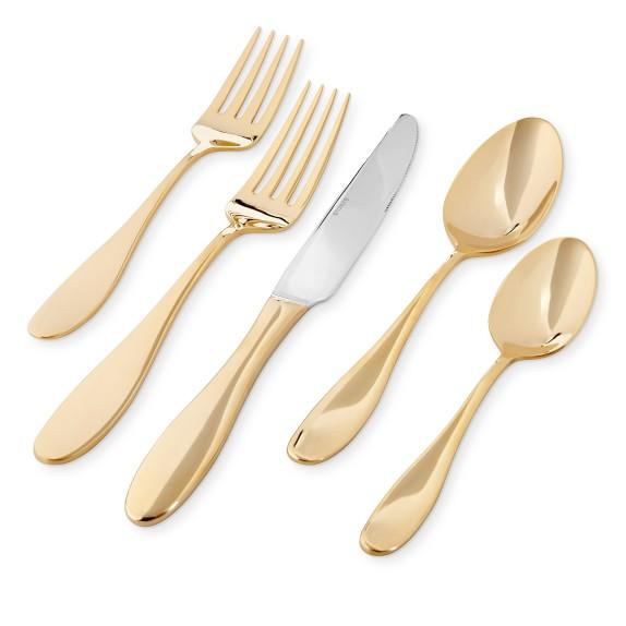 Lutecia Gold 20-Piece Flatware Place Setting