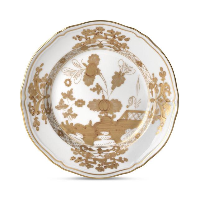 Ginori 1735 Oriente Italiano Gold Flat Dessert Plate