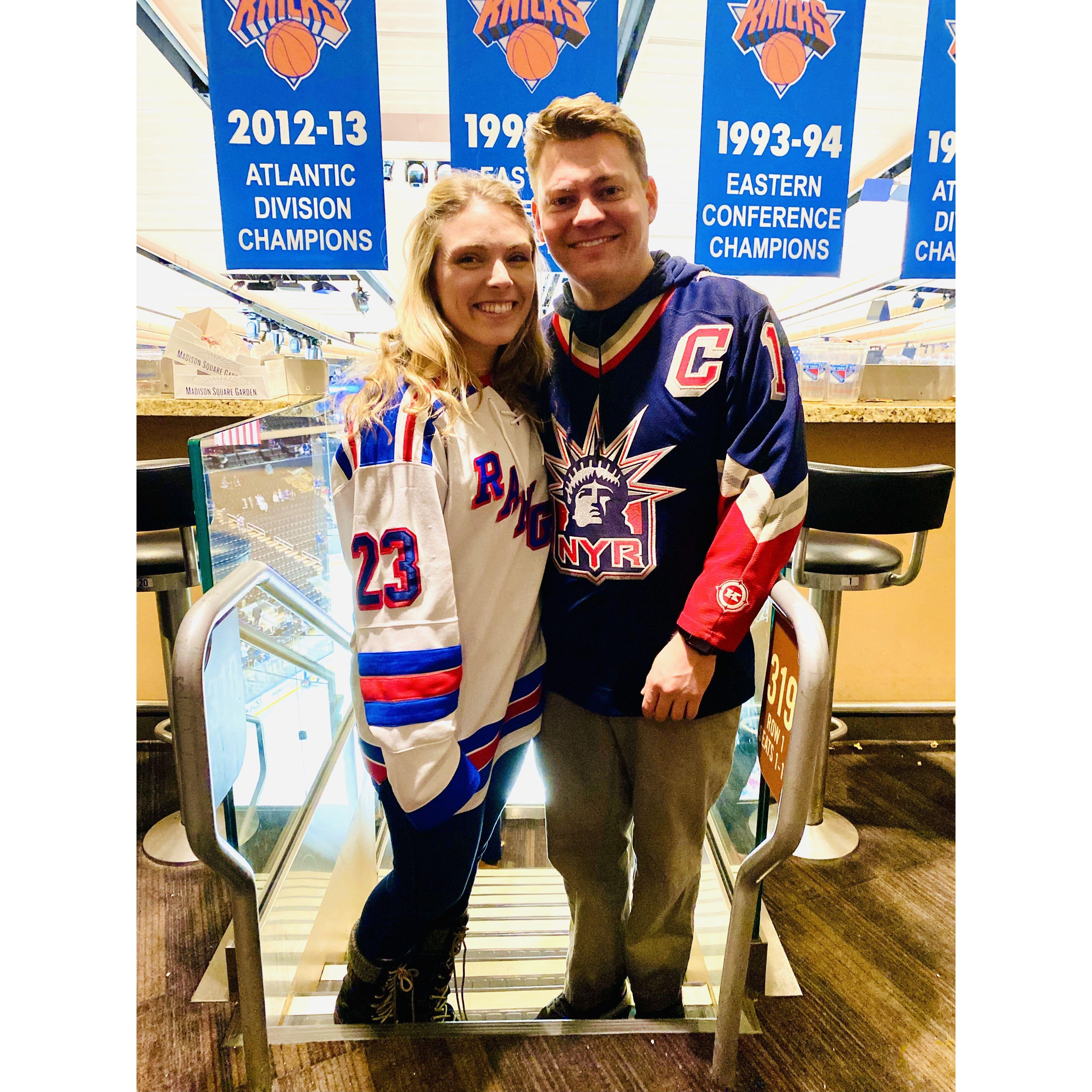 Billy made Jenna a Rangers fan