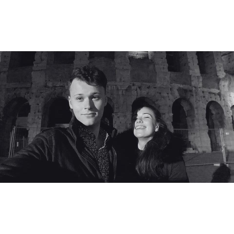Our trip to Italy. We visited to Colosseum late at night to see it without the crowds
