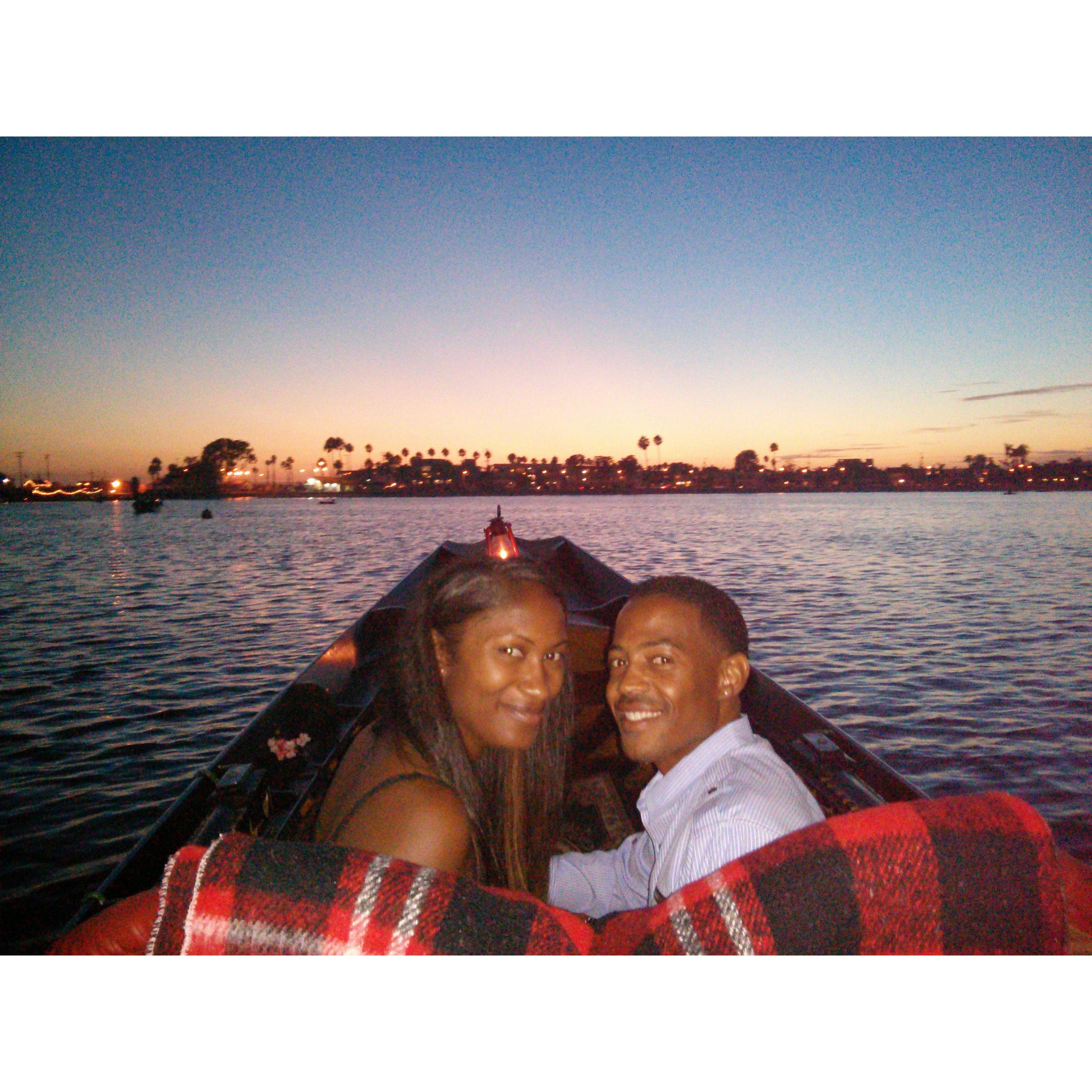 Gondola ride in Long Beach