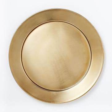 Metal Charger, Gold from West Elm