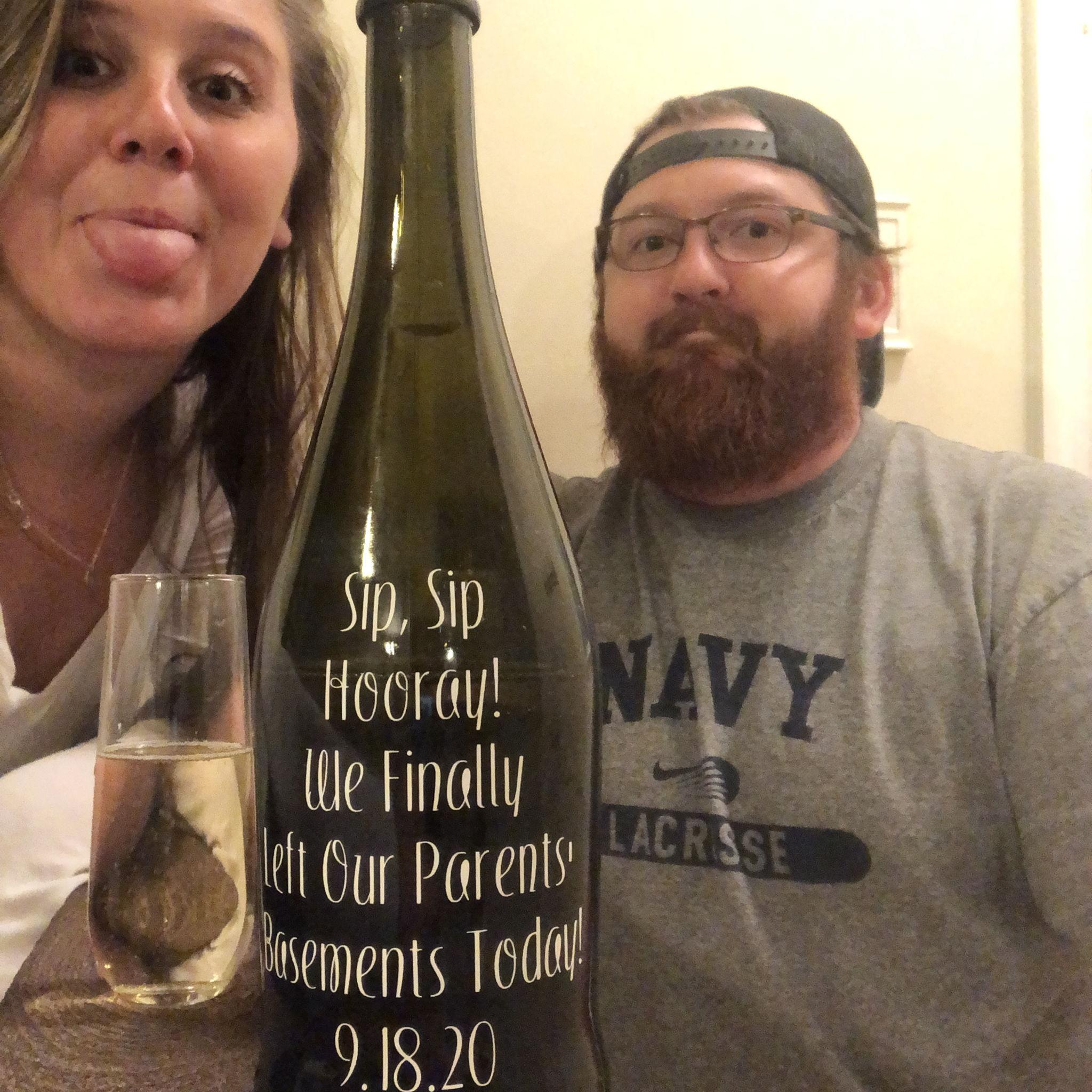 The first night in our first home!