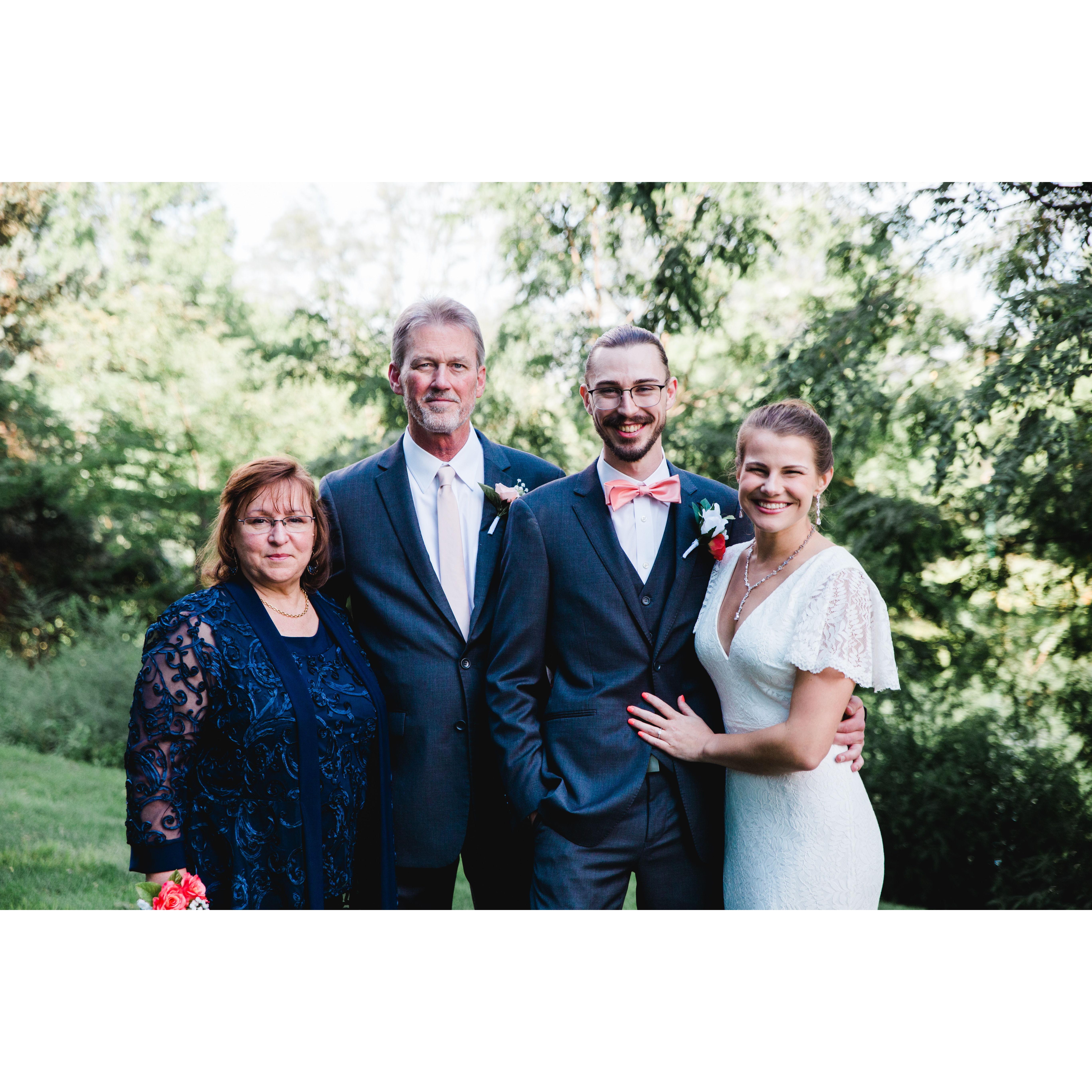 with Michael and Malissa - Mitchell's parents