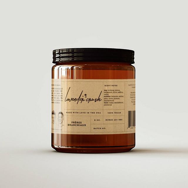 8oz Lavender Crush Candle - Freres Branchiaux