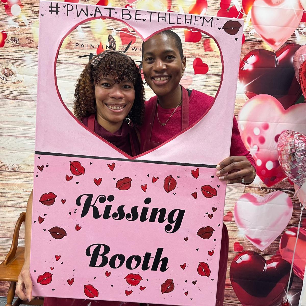 Our painting date for Valentine's Day 2025