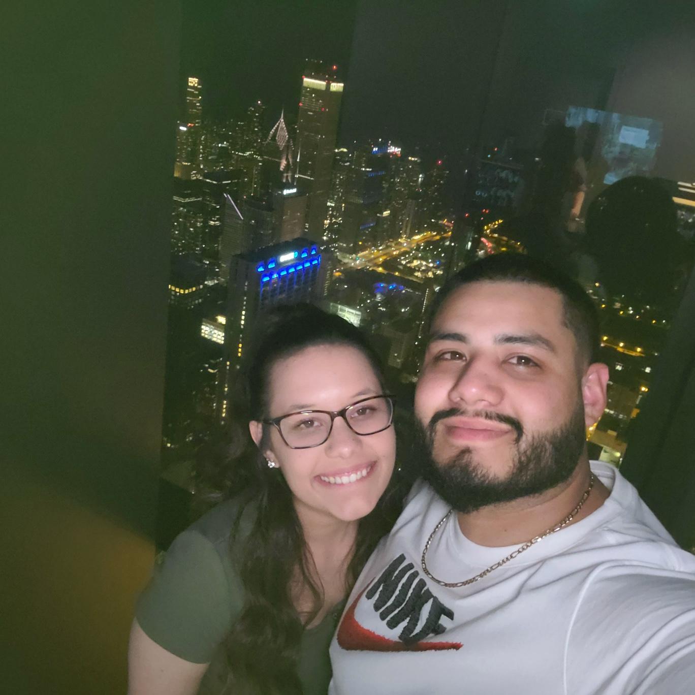 Went to the top of the Sears tower for my birthday!