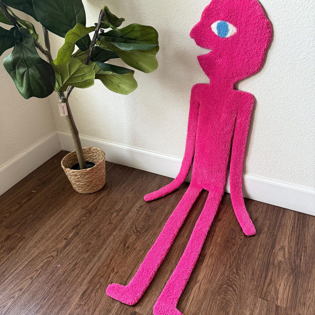 Prismo Tufted Rug (ARMS CUT): Handmade Adventure Time Decor