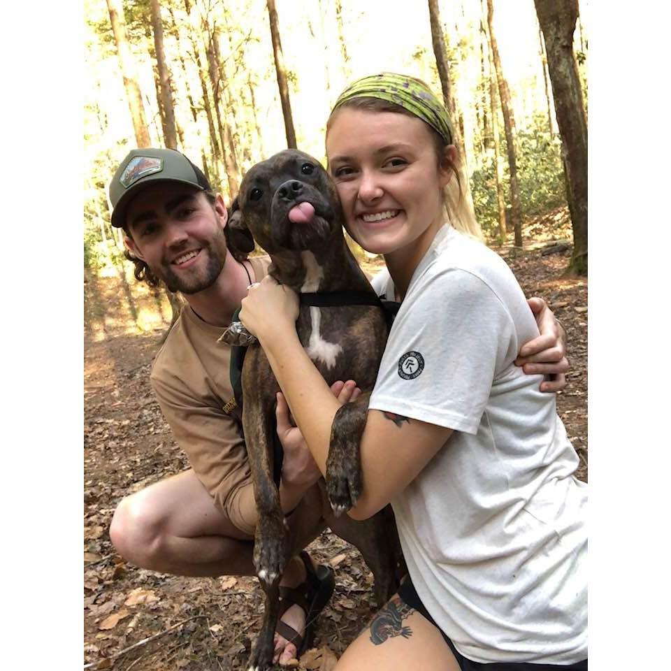 One of our first hikes in the Red River Gorge!