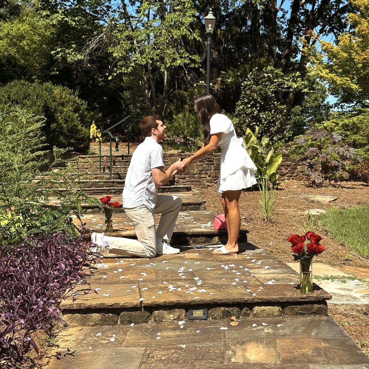 The day Brady popped the big question!