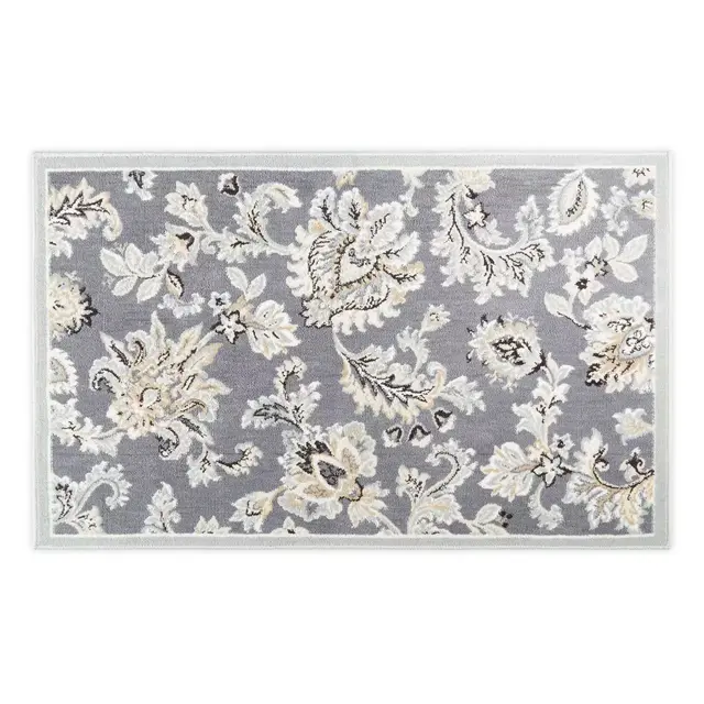 Home Dynamix Westwood Floral 2'4 x 3'7 Accent Rug in Dark Grey