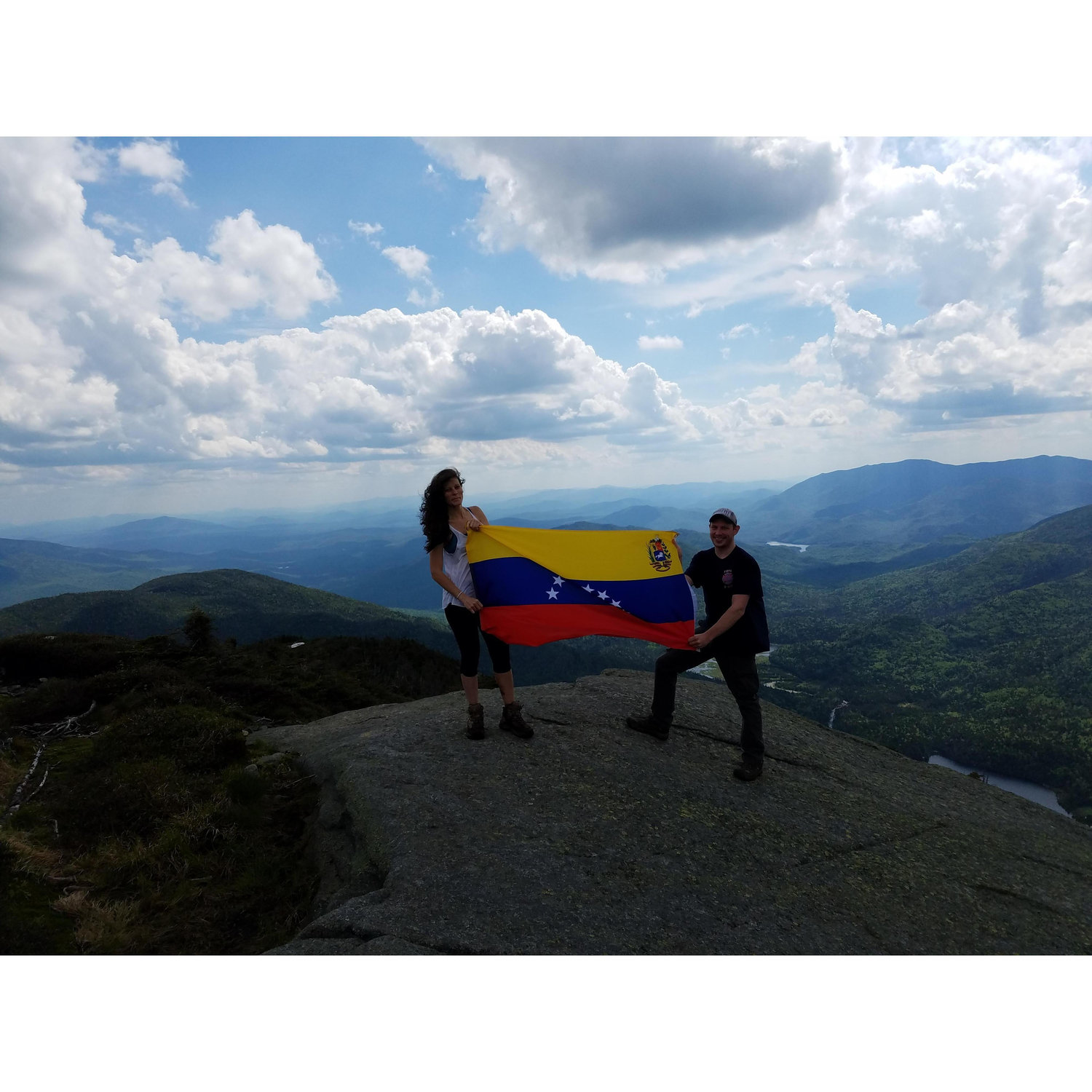 At the peak of Mount Colden, Adirondacks, New York (June, 2017)
