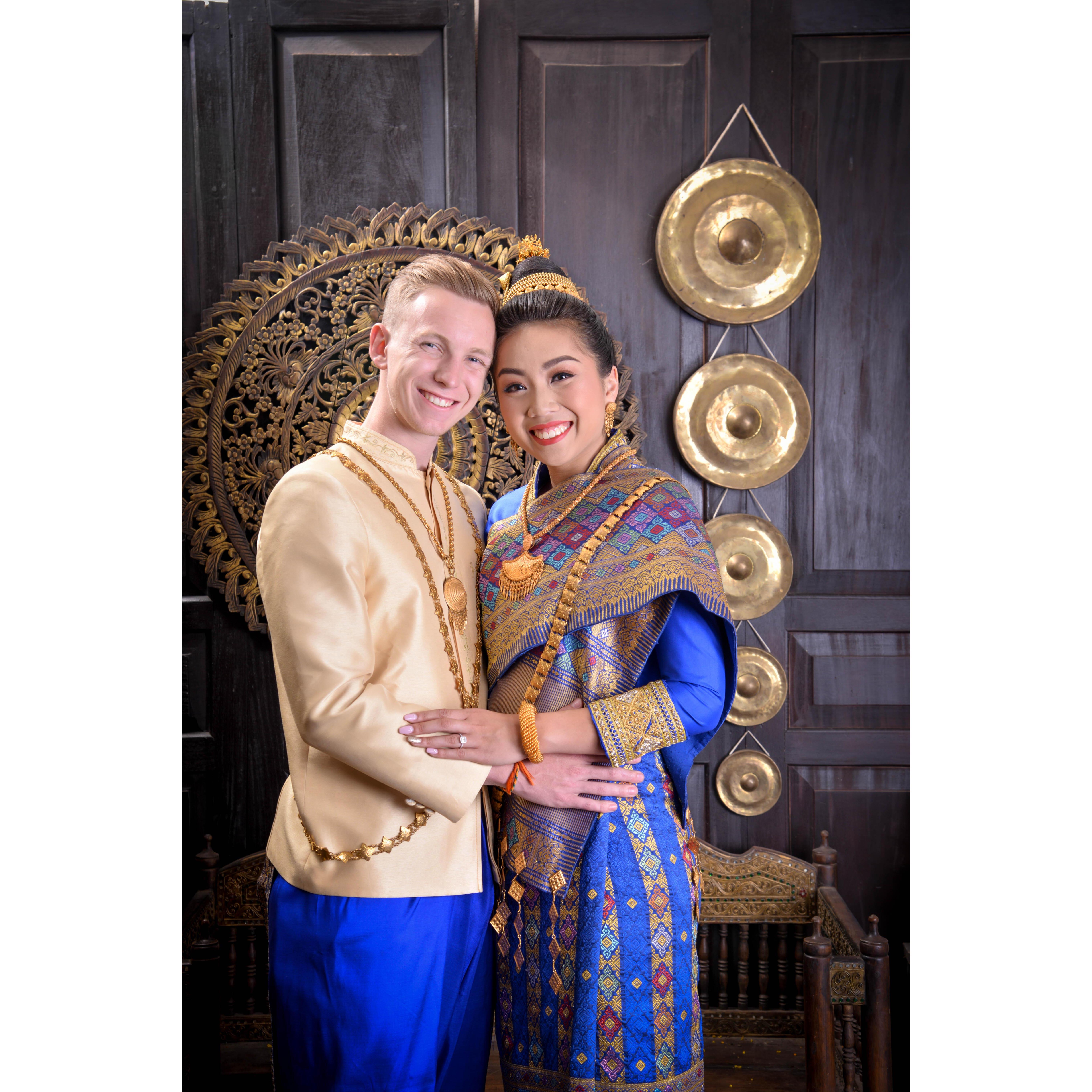 For the Laotian parts of our wedding, Jacob and I will be dressed in beautiful Laotian silk. Here is the color we chose for this special part of our wedding!