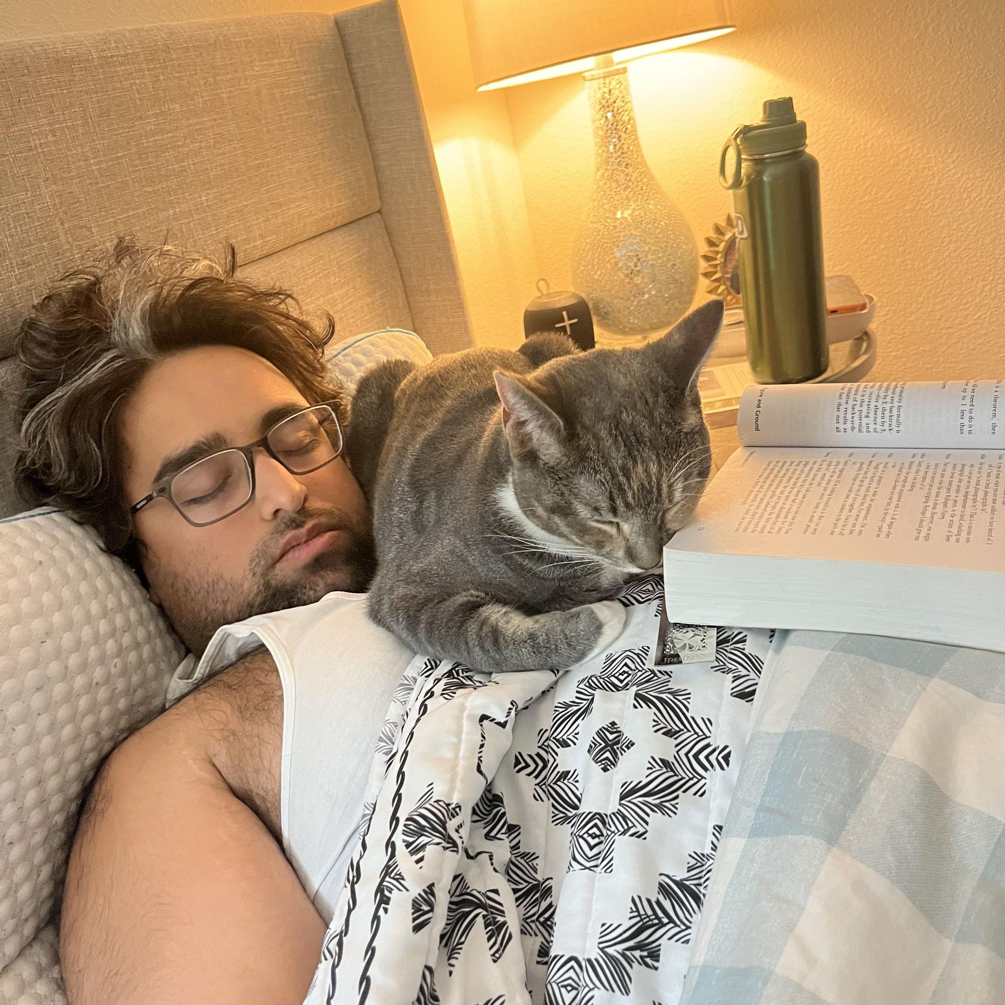 It's hard work being this cute and well-read