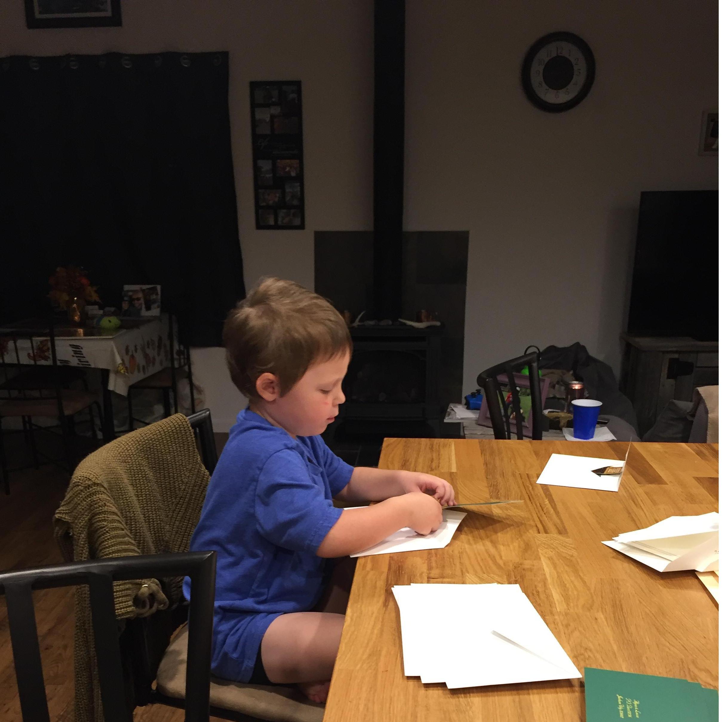 And stuffing envelopes. Rachel and Andy this is you