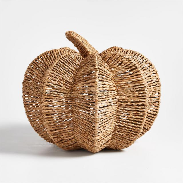 Woven Pumpkin 9"