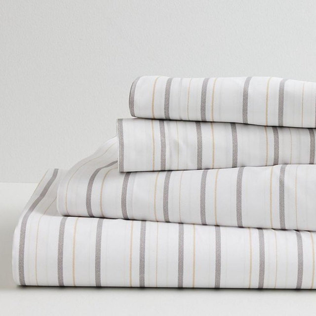 The Big One® Extra Soft Sheet Set with Pillowcases - Herringbone Stripe, KING SET