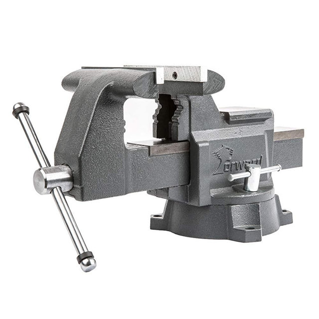 Forward CR60A 6.5-Inch Bench Vise Swivel Base Heavy Duty with Anvil (6 1/2")