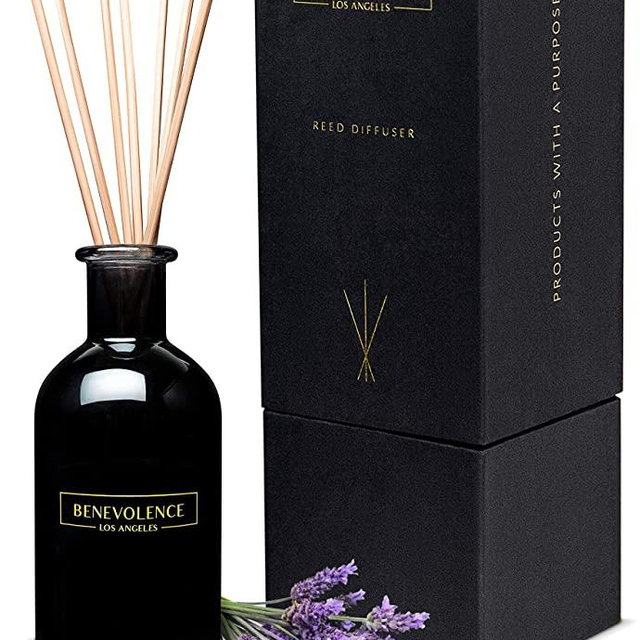 Reed Diffusers for Home | Lavender & Eucalyptus Fragrance Diffuser | Aromatherapy Scented Oil Reed Diffuser Set | Sticks Diffuser