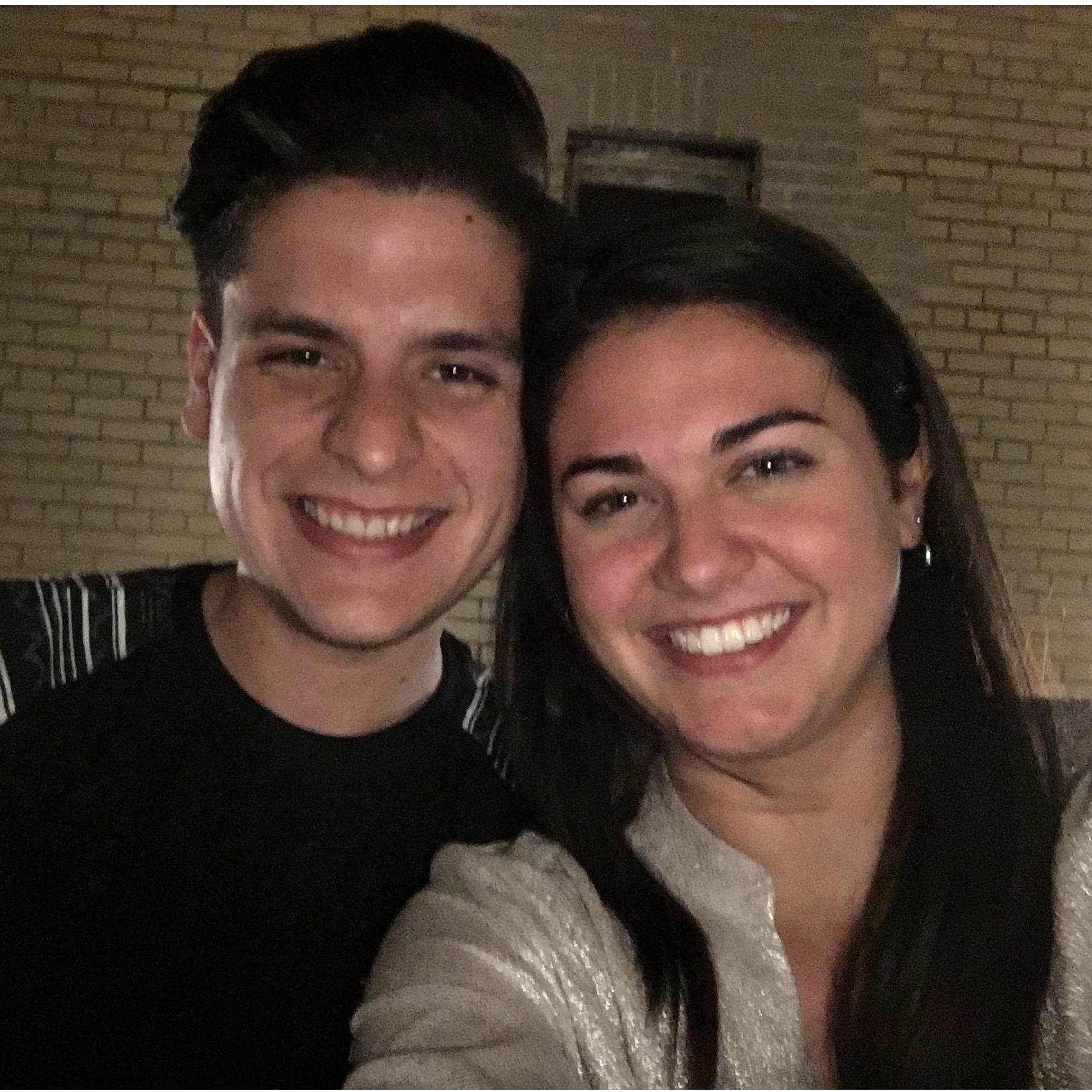 One of our first dates - but not the one where we missed the last train out of NYC. Oops.