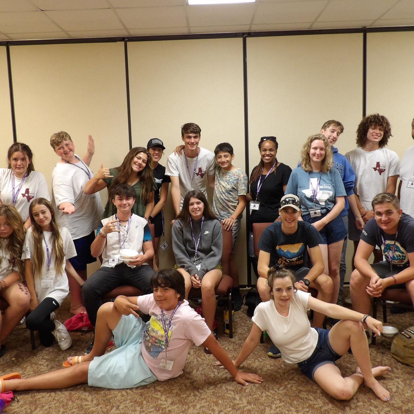 We were on the purple team my (Riley) first year of summer camp. At this point we knew of each other but had never spoken to one another though he was right behind me in the team picture