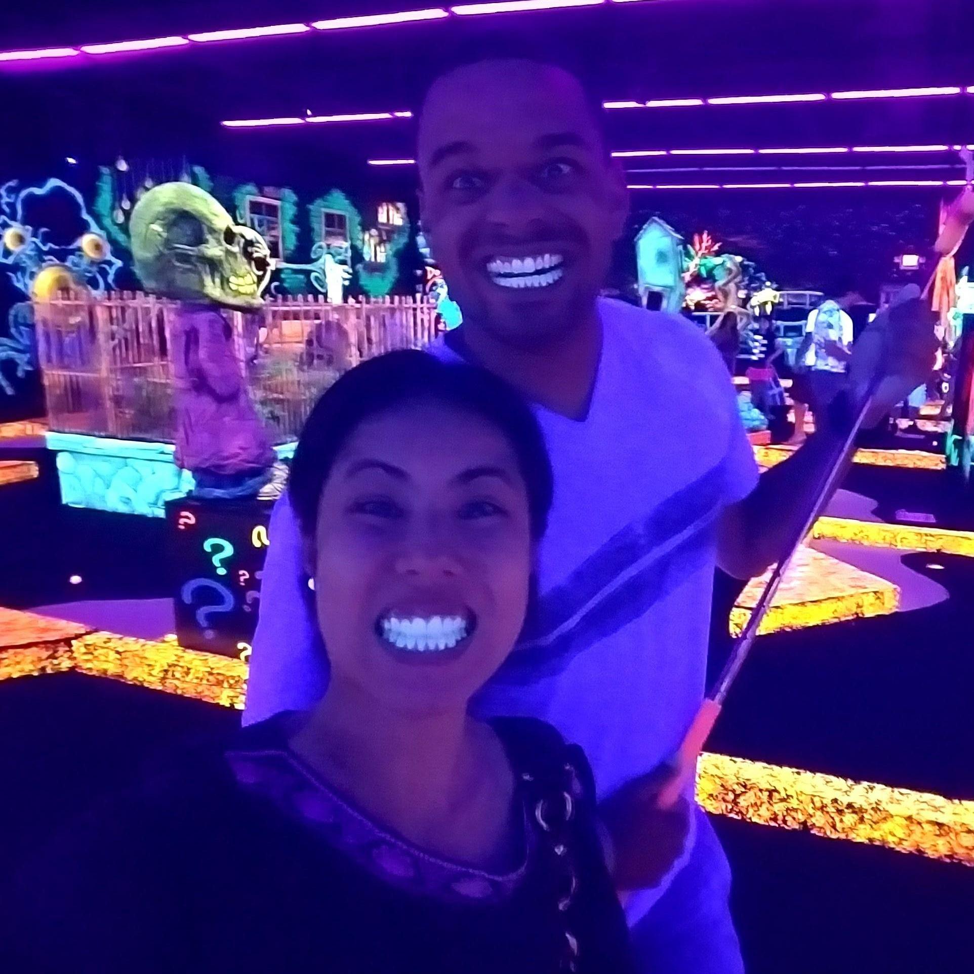 Date night at Monster Mini Golf off Rt. 1. (July 2017)