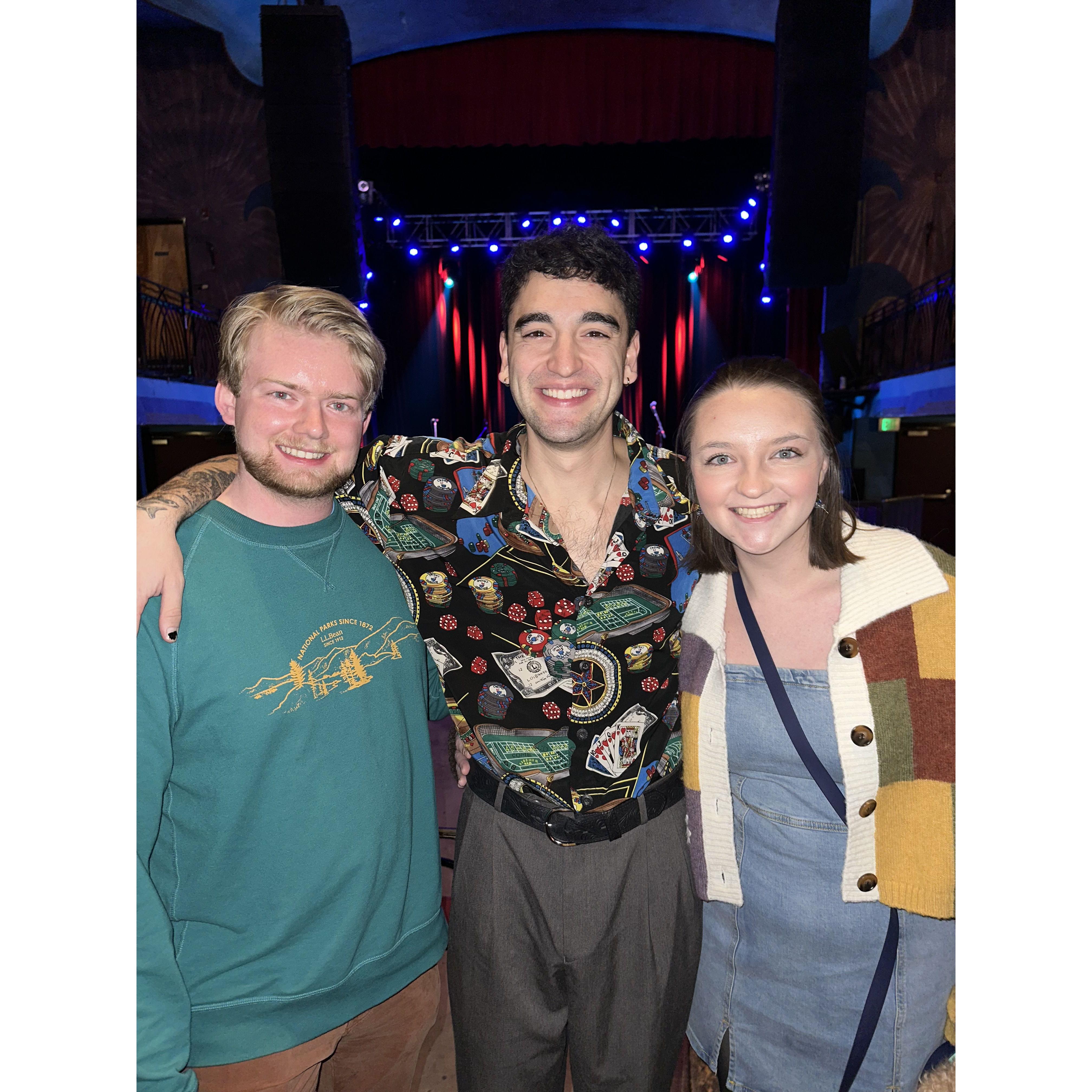 Meeting Adam Melchor at his concert.
