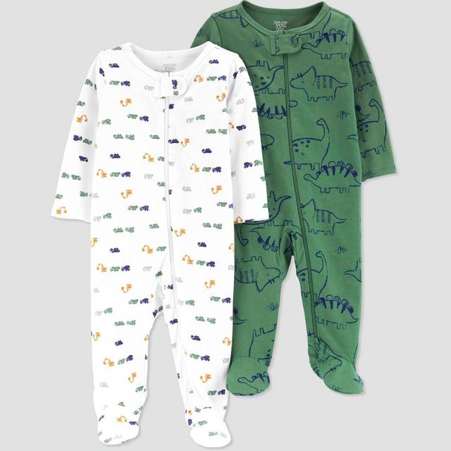 Baby Boys' 2pk Dino Sleep N' Play - Just One You® made by carter's White/Green 3M