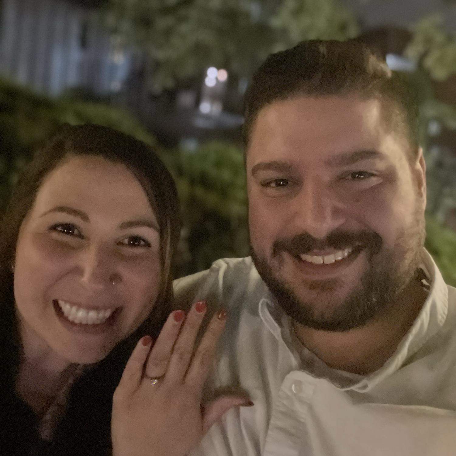 When we got engaged!