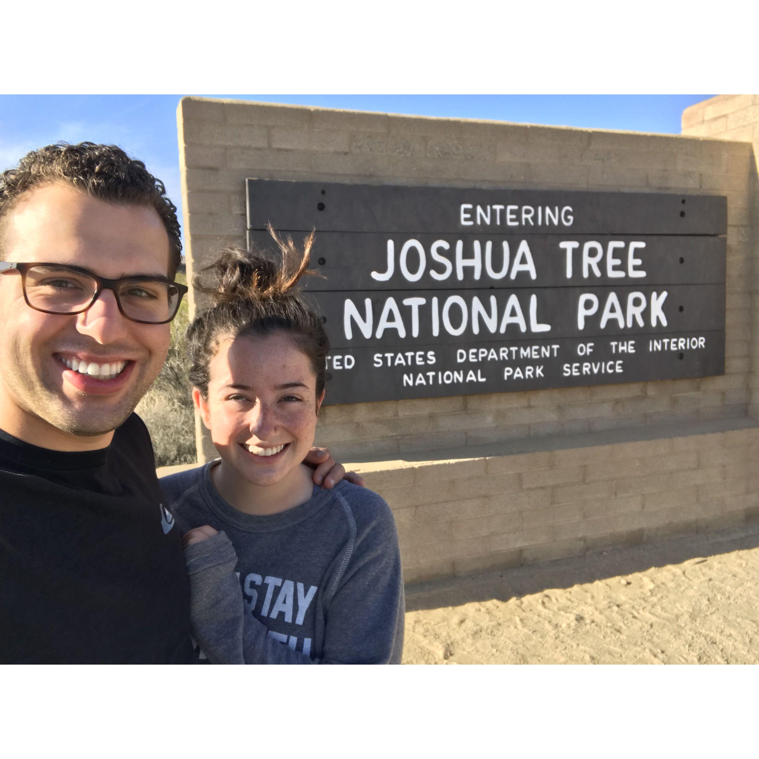 April 2018: Stephen took Grace on her first camping trip to Joshua Tree National Park.