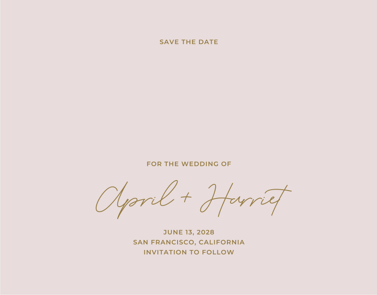 Geneva Type | Blush | Zola Save The Dates