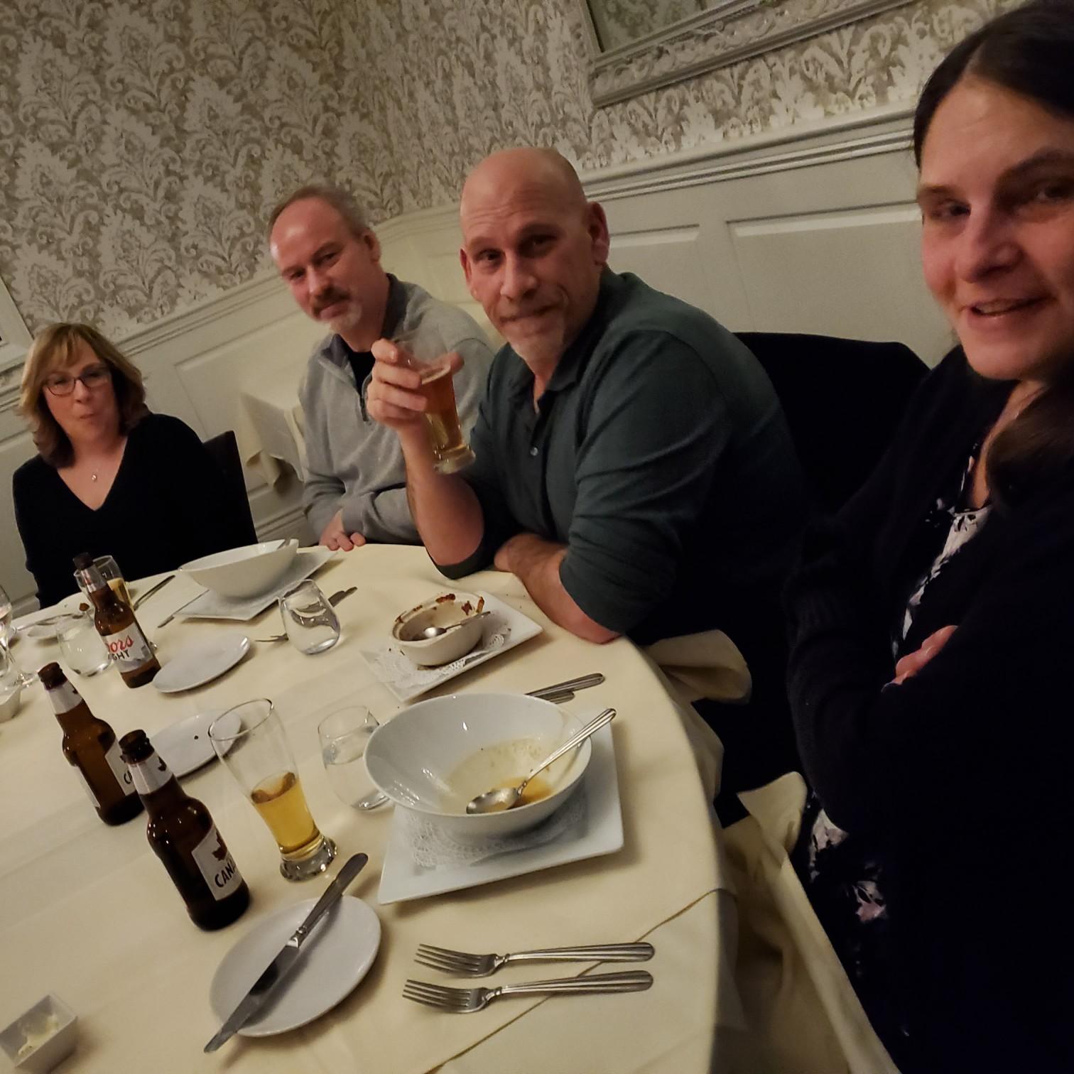 #boetcherputaringonit 
#engagementdinner
our engagement at Salvatores! 1/21/2020