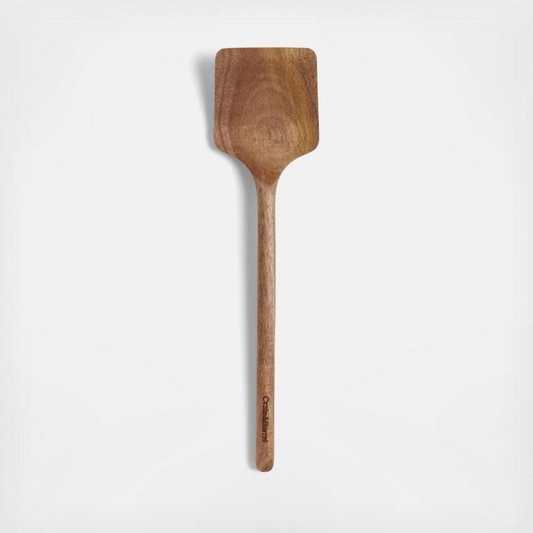 Wood and Blue Silicone Mini Spatula by Molly Baz | Crate & Barrel