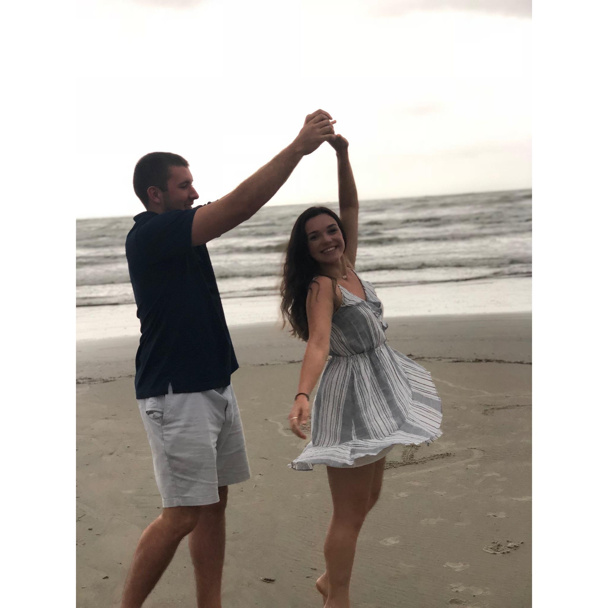One of our favorite trips to Galveston, in 2018. Galveston is a really special town to both of us, filled with lots of great memories.